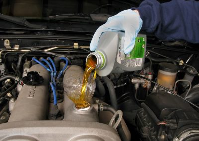 this image shows truck oil change in Fort Collins, CO